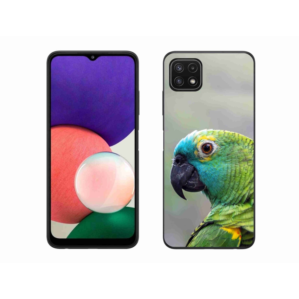 Gélový kryt mmCase na Samsung Galaxy A22 5G - papagáj amazoňan