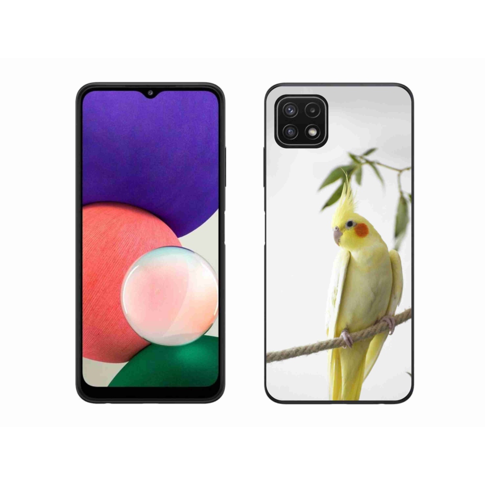 Gélový kryt mmCase na Samsung Galaxy A22 5G - papagáj korela chocholatá