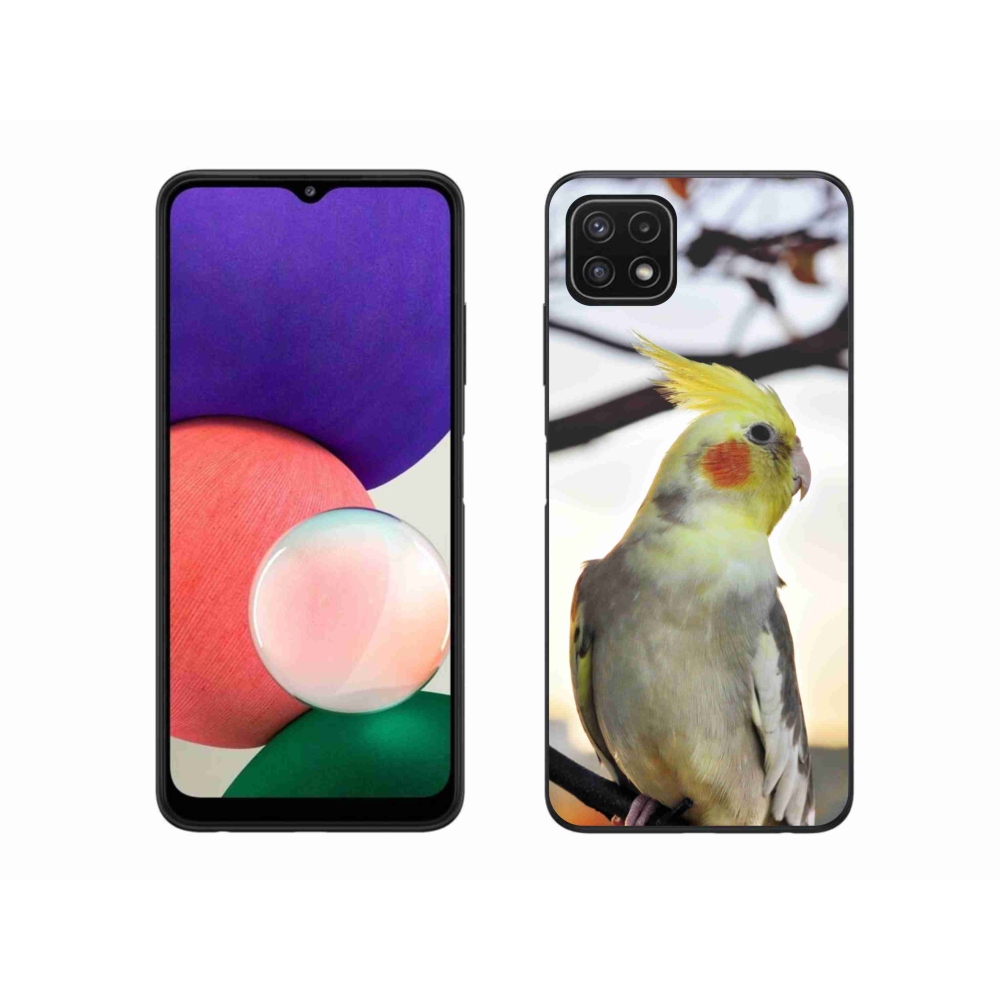 Gélový kryt mmCase na Samsung Galaxy A22 5G - papagáj korela