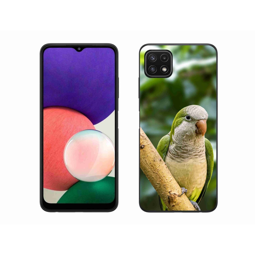Gélový kryt mmCase na Samsung Galaxy A22 5G - papagáj mníšek