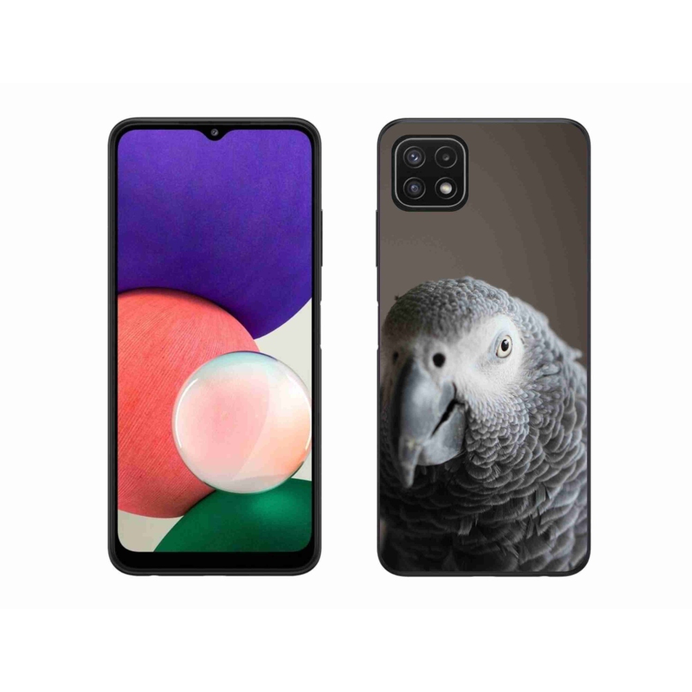 Gélový kryt mmCase na Samsung Galaxy A22 5G - papagáj žako 2