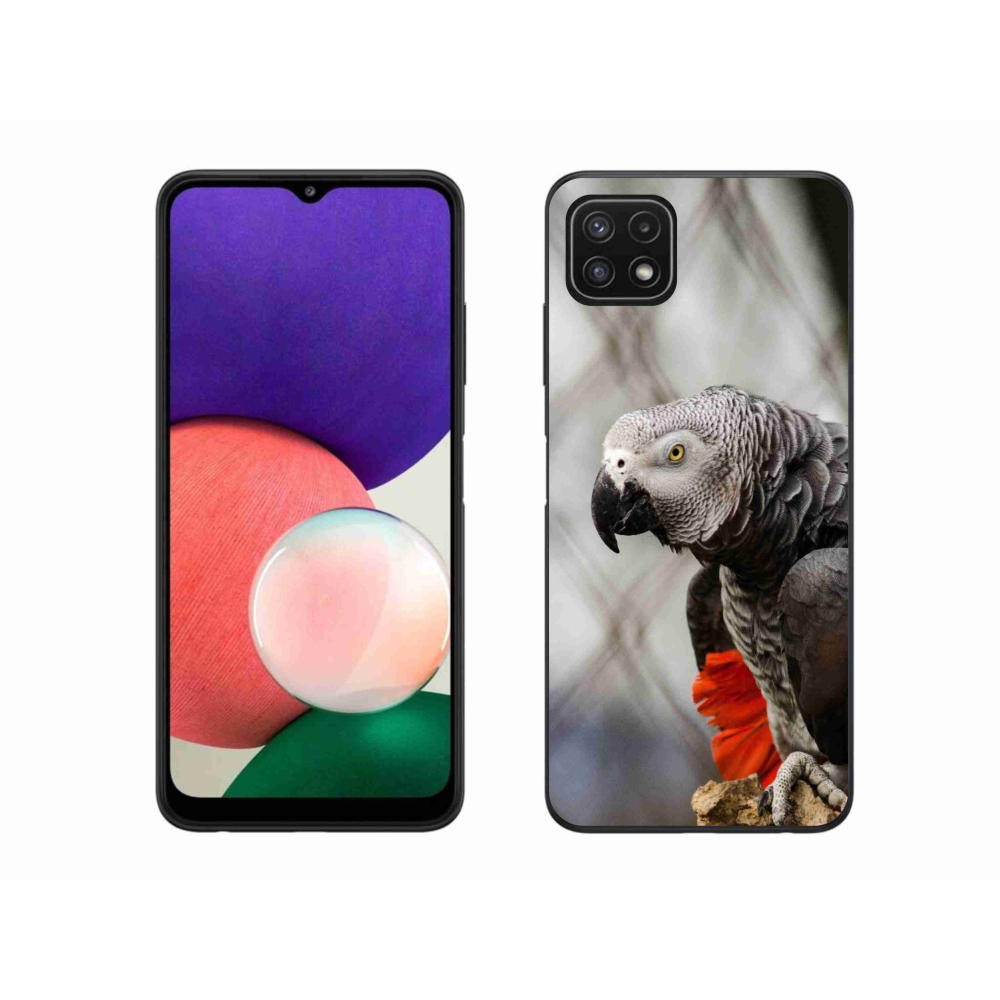 Gélový kryt mmCase na Samsung Galaxy A22 5G - papagáj žako 3