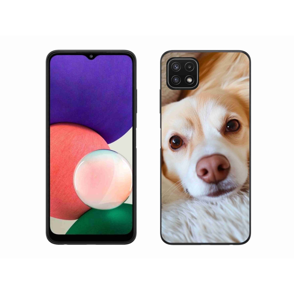 Gélový kryt mmCase na Samsung Galaxy A22 5G - Roztomilá čivava