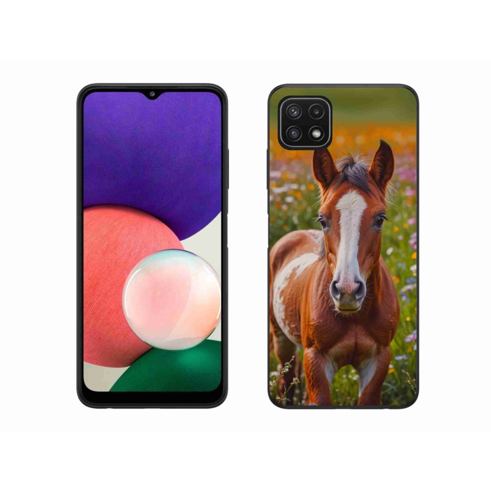 Gélový kryt mmCase na Samsung Galaxy A22 5G - roztomilé žriebä