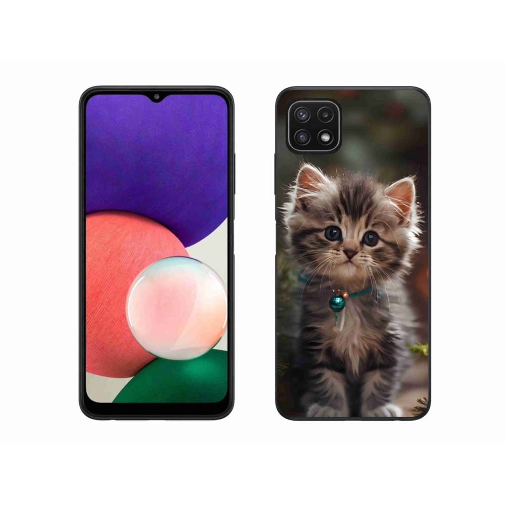 Gélový kryt mmCase na Samsung Galaxy A22 5G - roztomilé mačiatko 11