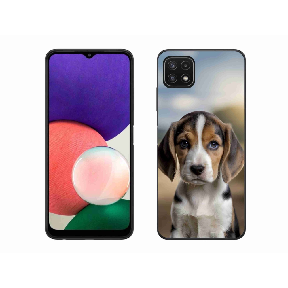 Gélový kryt mmCase na Samsung Galaxy A22 5G - roztomilý bígl