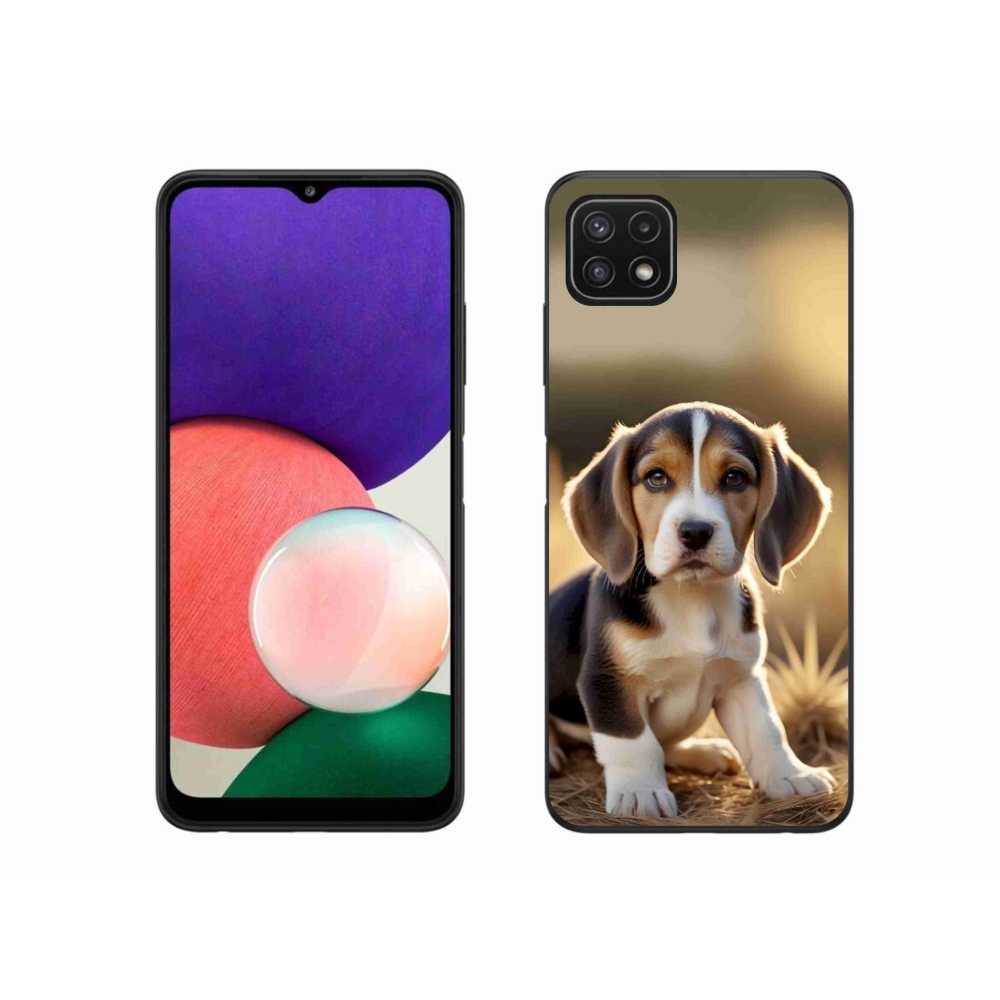 Gélový kryt mmCase na Samsung Galaxy A22 5G - roztomilý bígl