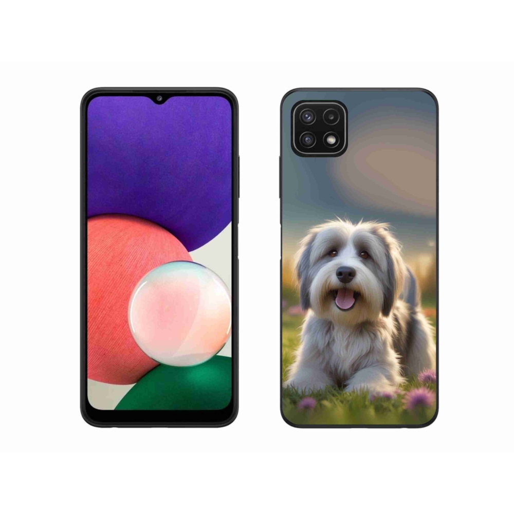 Gélový kryt mmCase na Samsung Galaxy A22 5G - roztomilý havanský psík