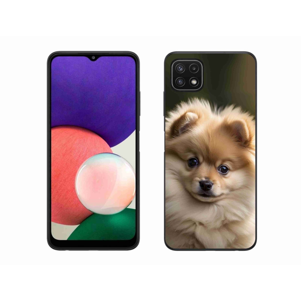 Gélový kryt mmCase na Samsung Galaxy A22 5G - roztomilý pomeranian 2