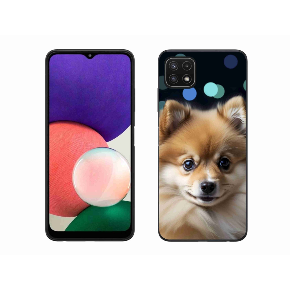 Gélový kryt mmCase na Samsung Galaxy A22 5G - roztomilý pomeranian
