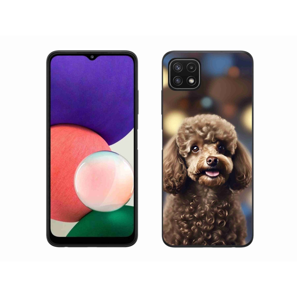 Gélový kryt mmCase na Samsung Galaxy A22 5G - roztomilý pudel