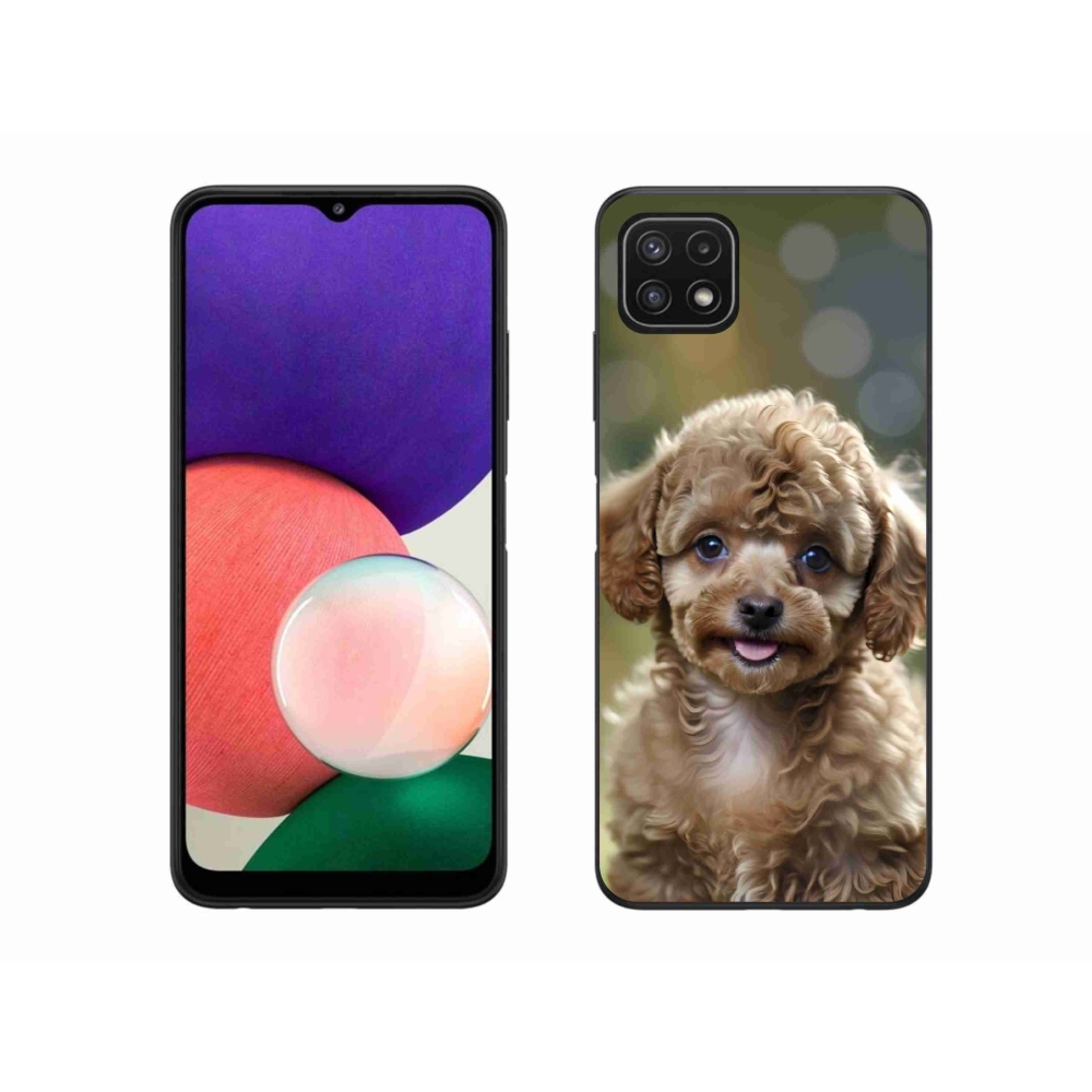 Gélový kryt mmCase na Samsung Galaxy A22 5G - roztomilý pudel