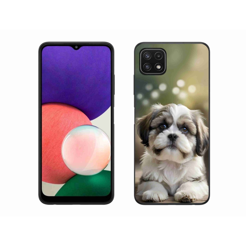 Gélový kryt mmCase na Samsung Galaxy A22 5G - roztomilý shih-tzu