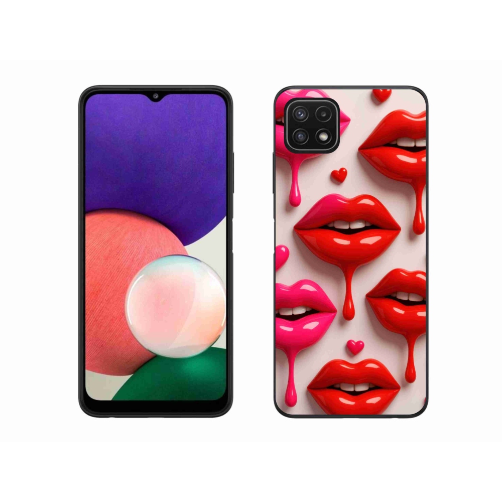 Gélový kryt mmCase na Samsung Galaxy A22 5G - pery 2