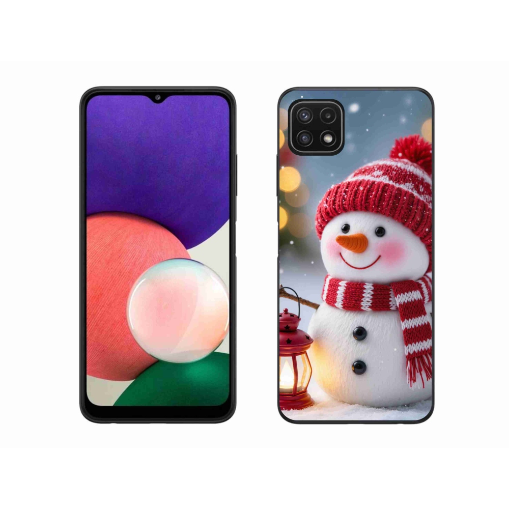 Gélový kryt mmCase na Samsung Galaxy A22 5G - snehuliak 2