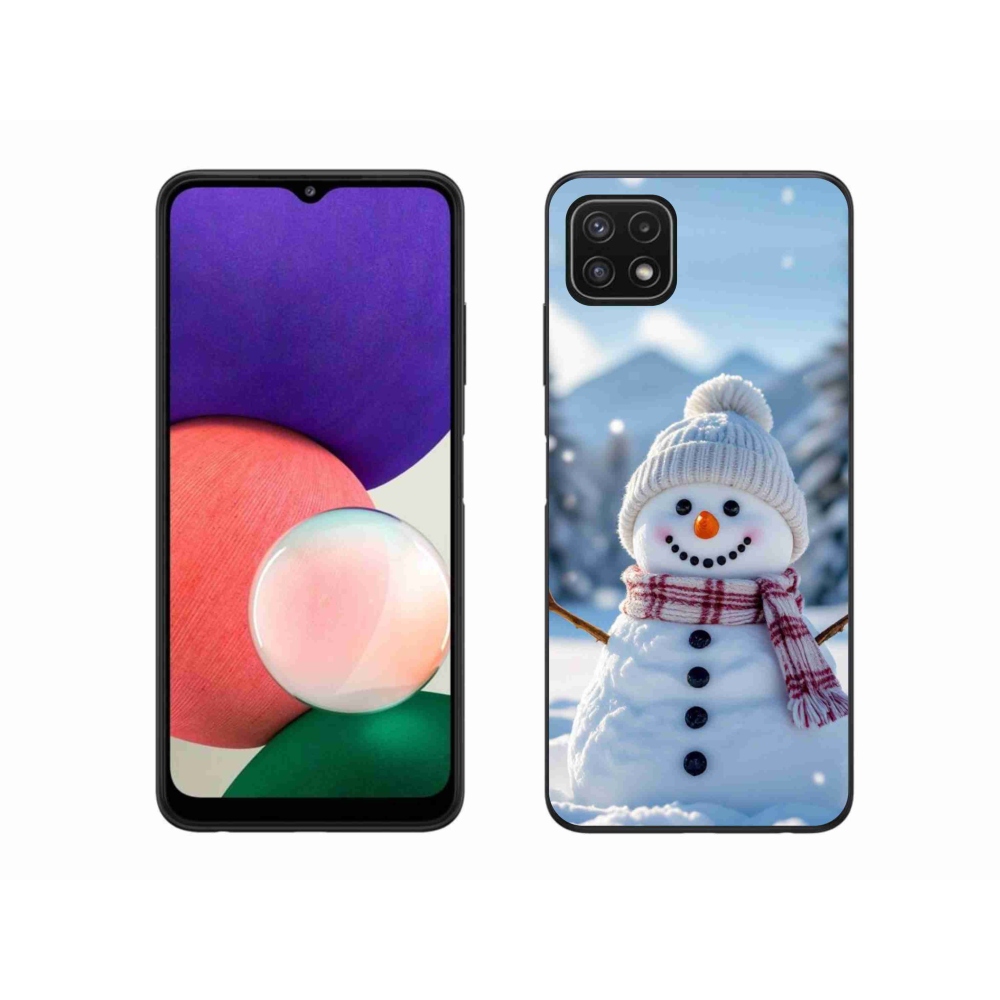 Gélový kryt mmCase na Samsung Galaxy A22 5G - snehuliak 3