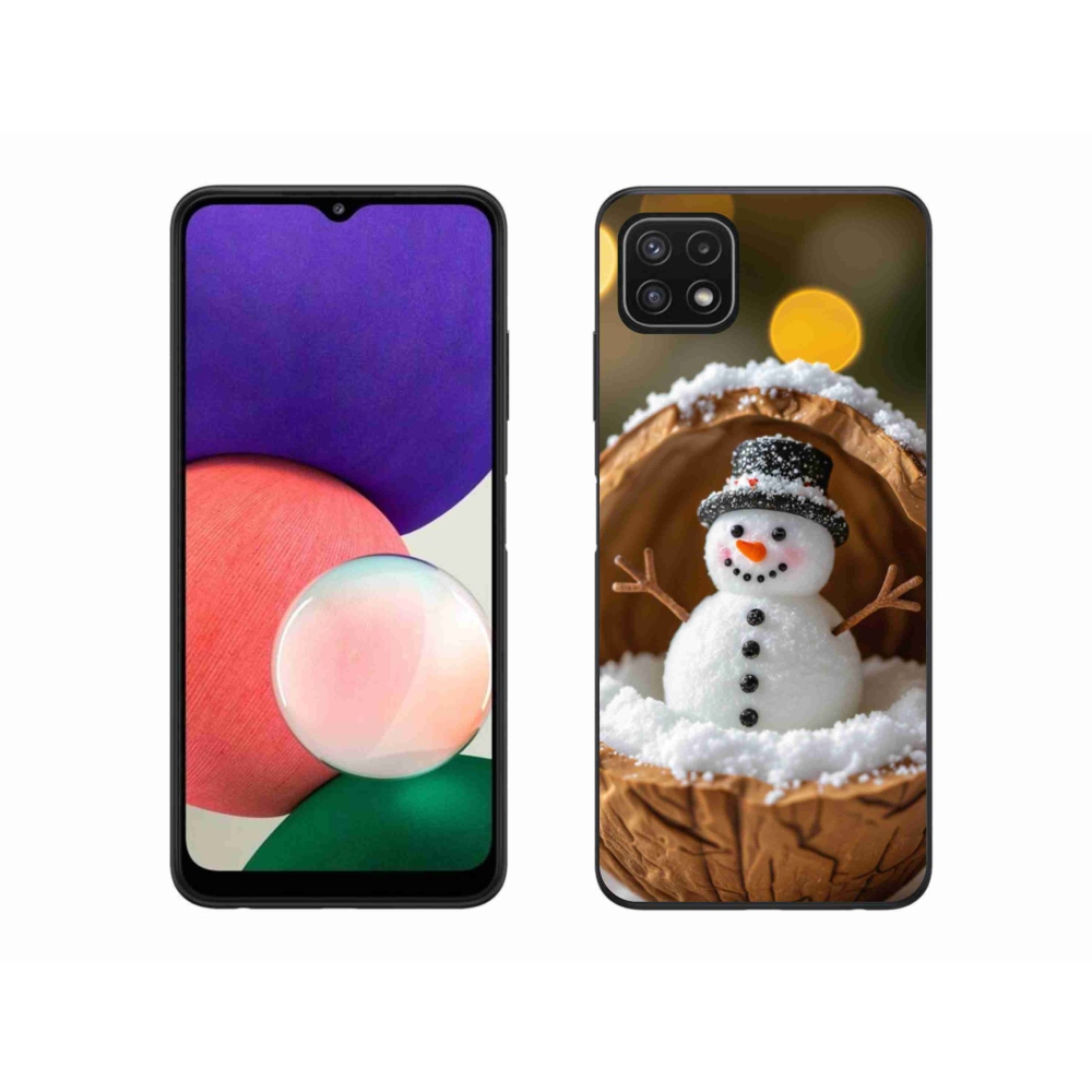 Gélový kryt mmCase na Samsung Galaxy A22 5G - snehuliak 4