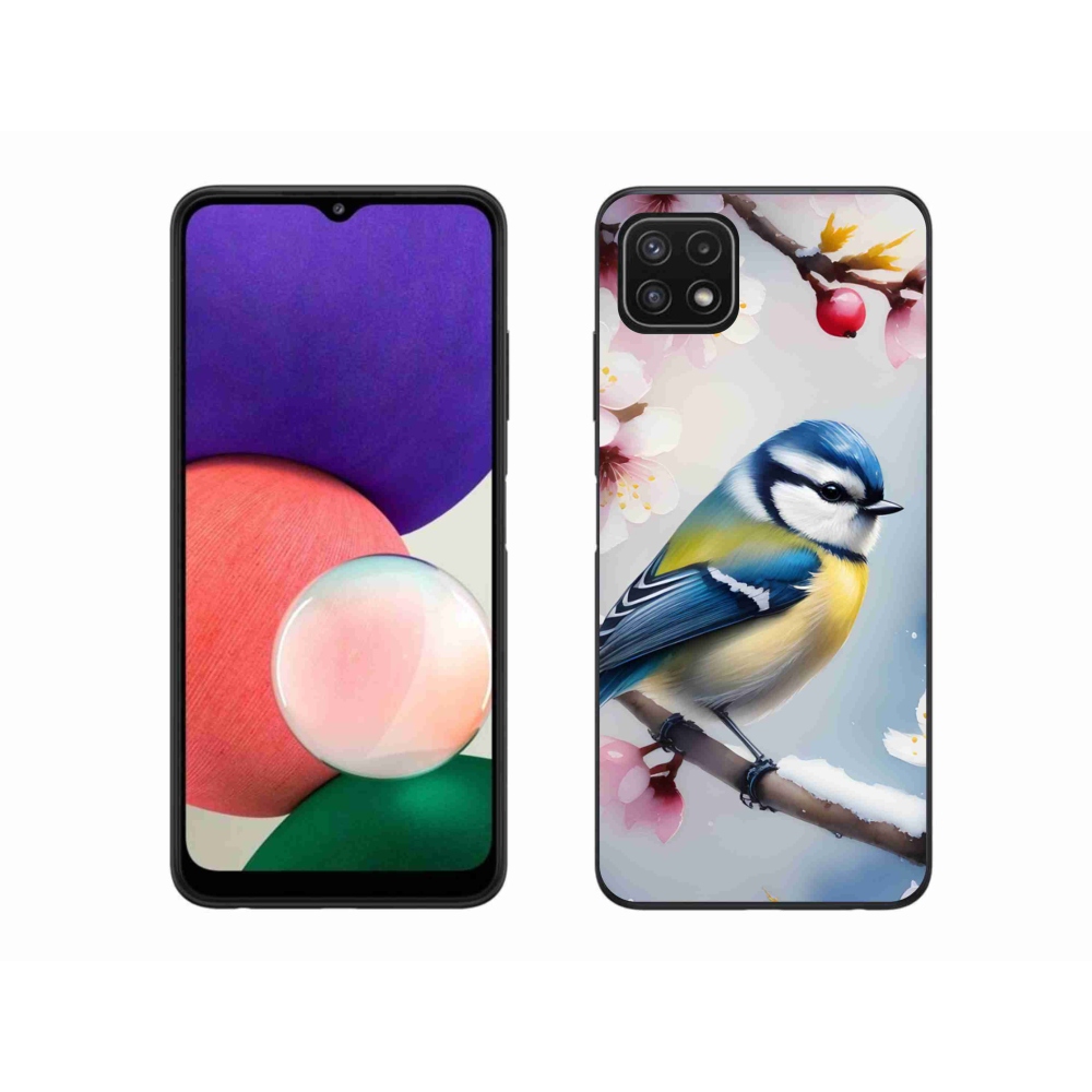 Gélový kryt mmCase na Samsung Galaxy A22 5G - sýkorka