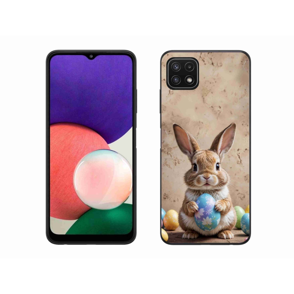 Gélový kryt mmCase na Samsung Galaxy A22 5G - veľkonočný zajačik