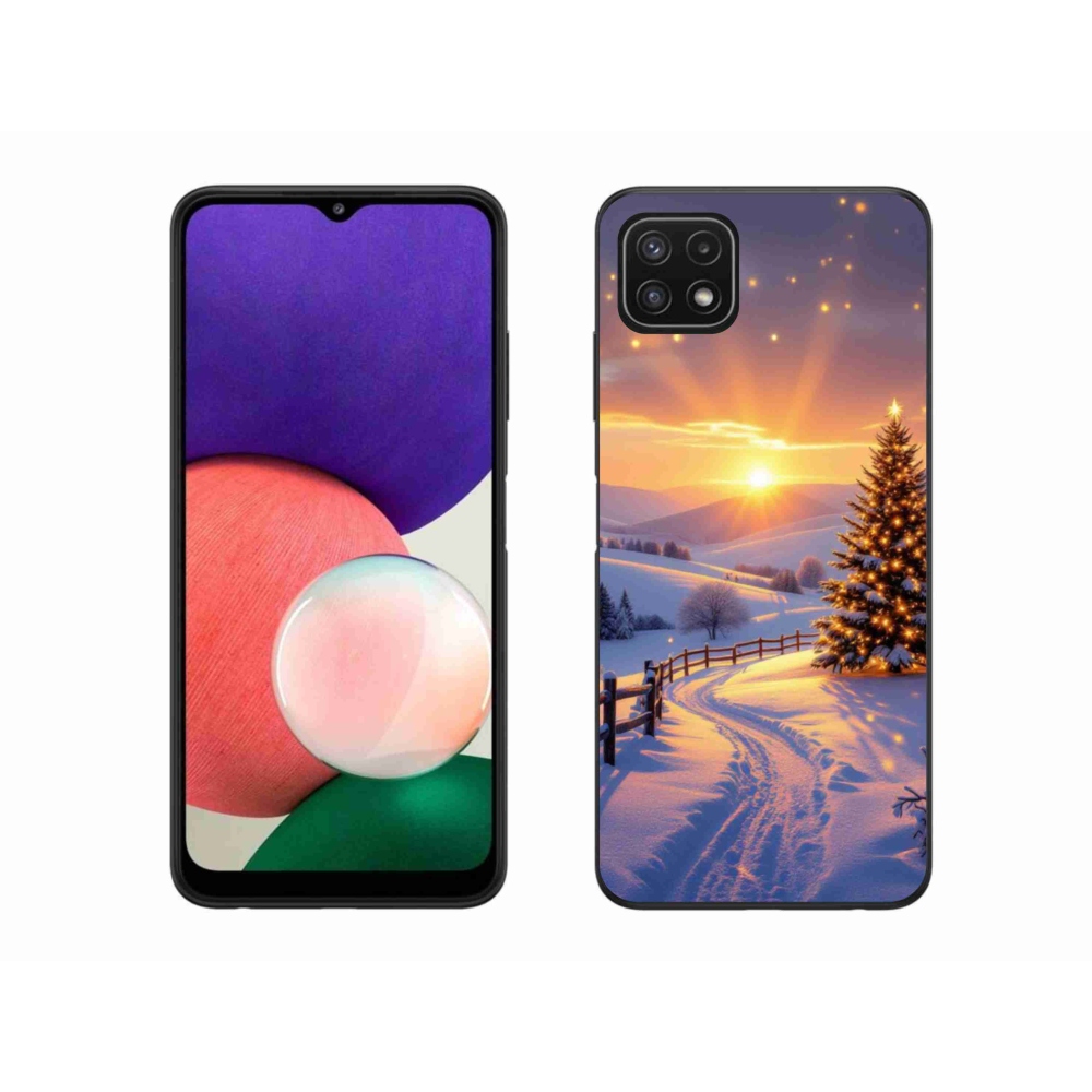 Gélový kryt mmCase na Samsung Galaxy A22 5G - zimná krajina