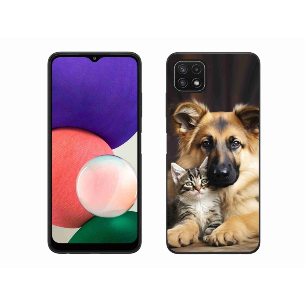 Gélový kryt mmCase na Samsung Galaxy A22 5G - zvieracie priateľstvo