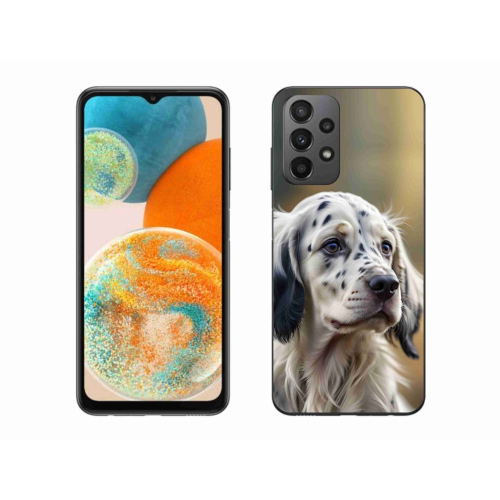 Gélový kryt mmCase na Samsung Galaxy A23 4G/5G - anglický seter