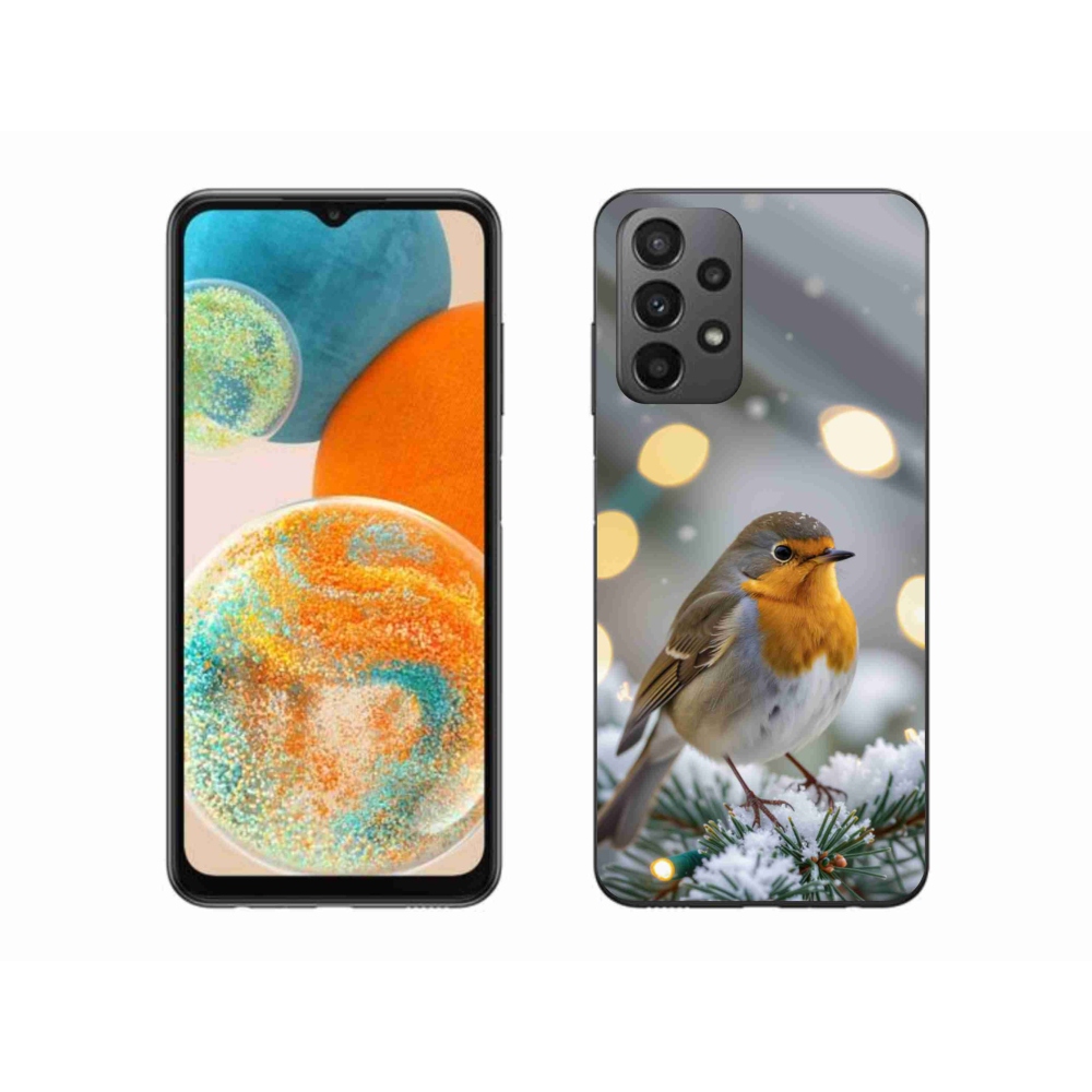 Gélový kryt mmCase na Samsung Galaxy A23 4G/5G - červienka v zime