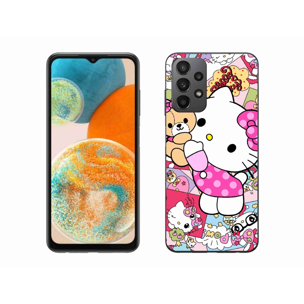 Gélový kryt mmCase na Samsung Galaxy A23 4G/5G - cute kitty