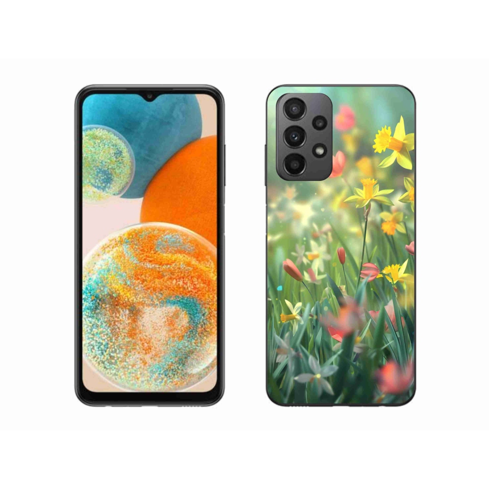 Gélový kryt mmCase na Samsung Galaxy A23 4G/5G - jarné kvety