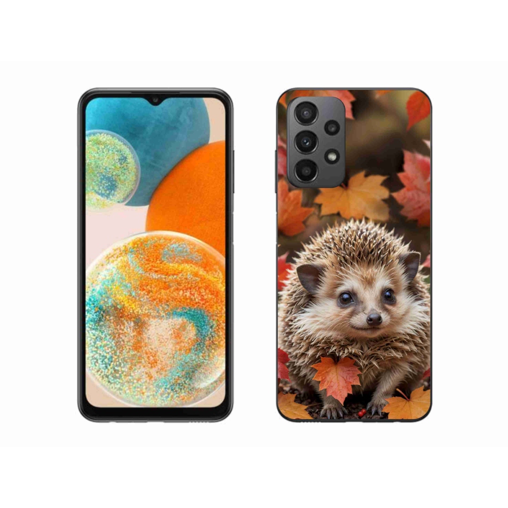 Gélový kryt mmCase na Samsung Galaxy A23 4G/5G - ježko v lístia