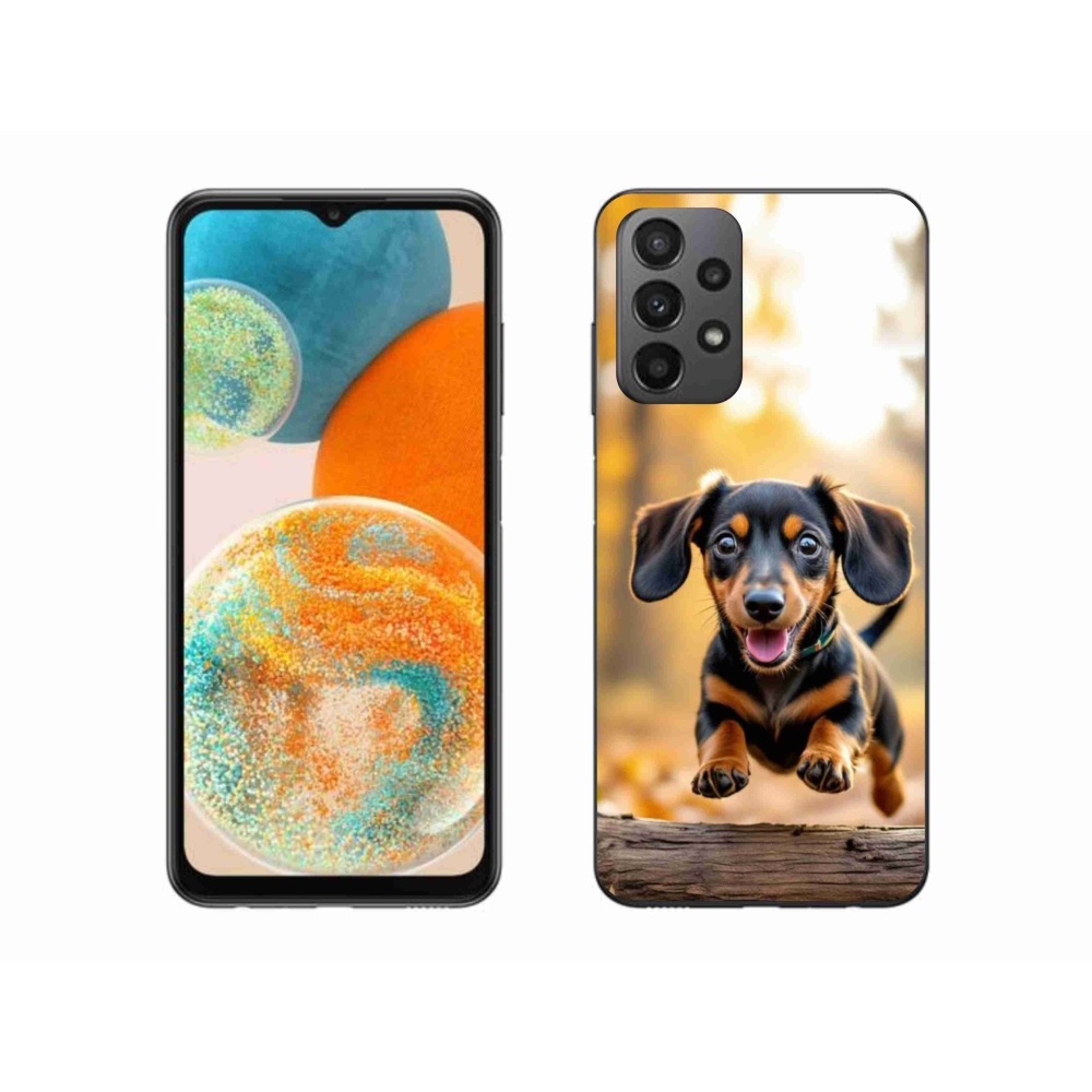 Gélový kryt mmCase na Samsung Galaxy A23 4G/5G - jazvečík 2