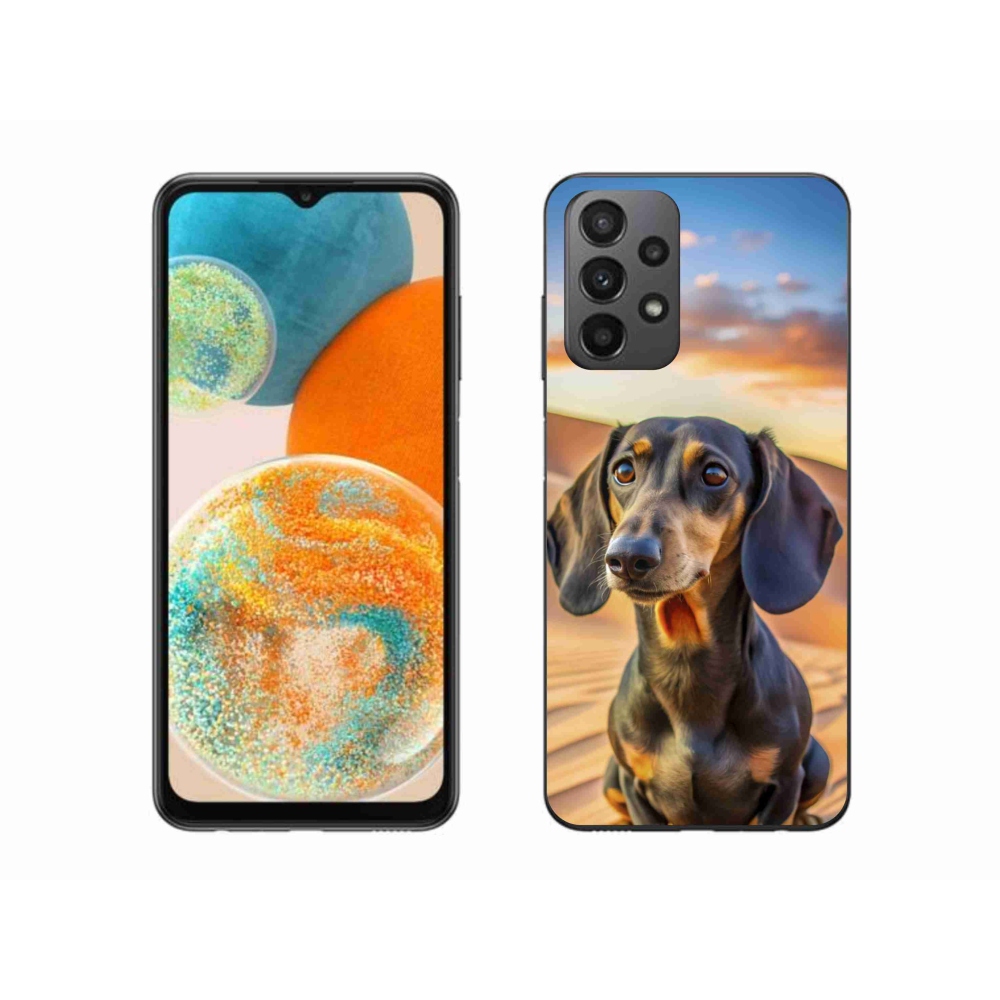 Gélový kryt mmCase na Samsung Galaxy A23 4G/5G - jazvečík 3