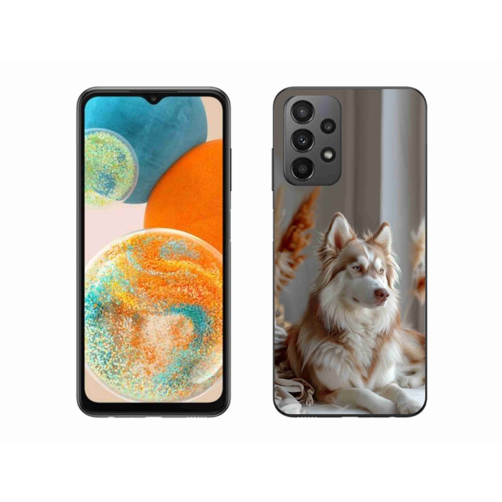 Gélový kryt mmCase na Samsung Galaxy A23 4G/5G - pokojný sibírsky husky