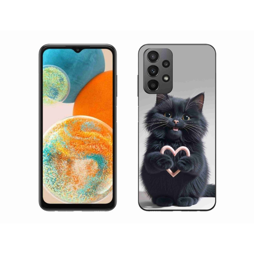 Gélový kryt mmCase na Samsung Galaxy A23 4G/5G - mačacia láska 3