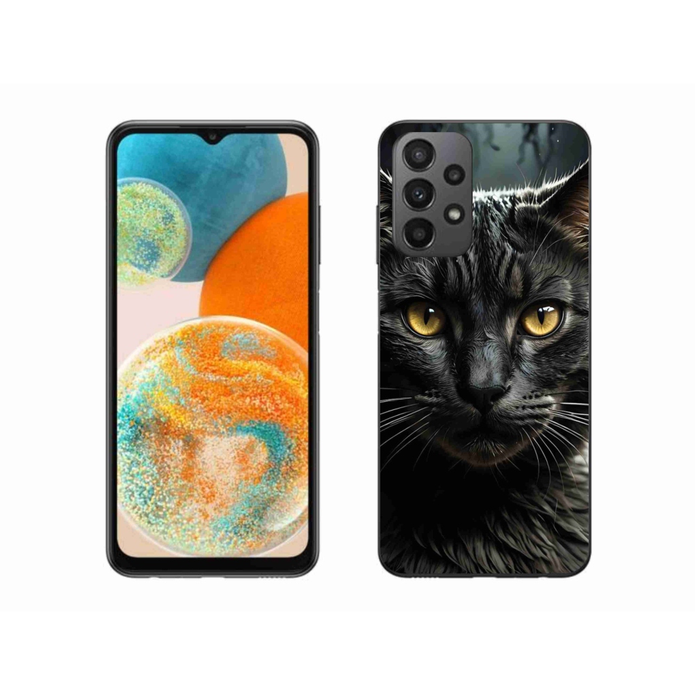 Gélový kryt mmCase na Samsung Galaxy A23 4G/5G - mačacie pohľad 3