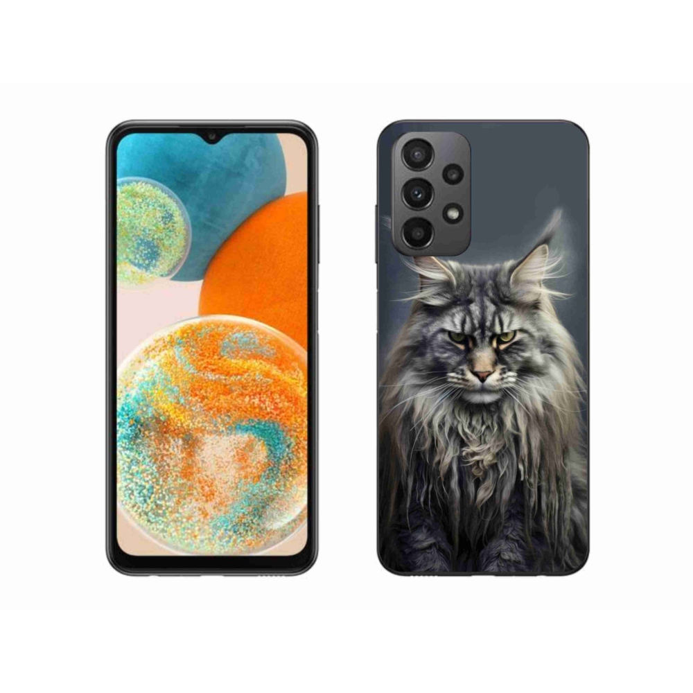 Gélový kryt mmCase na Samsung Galaxy A23 4G/5G - mačacie pohľad 4