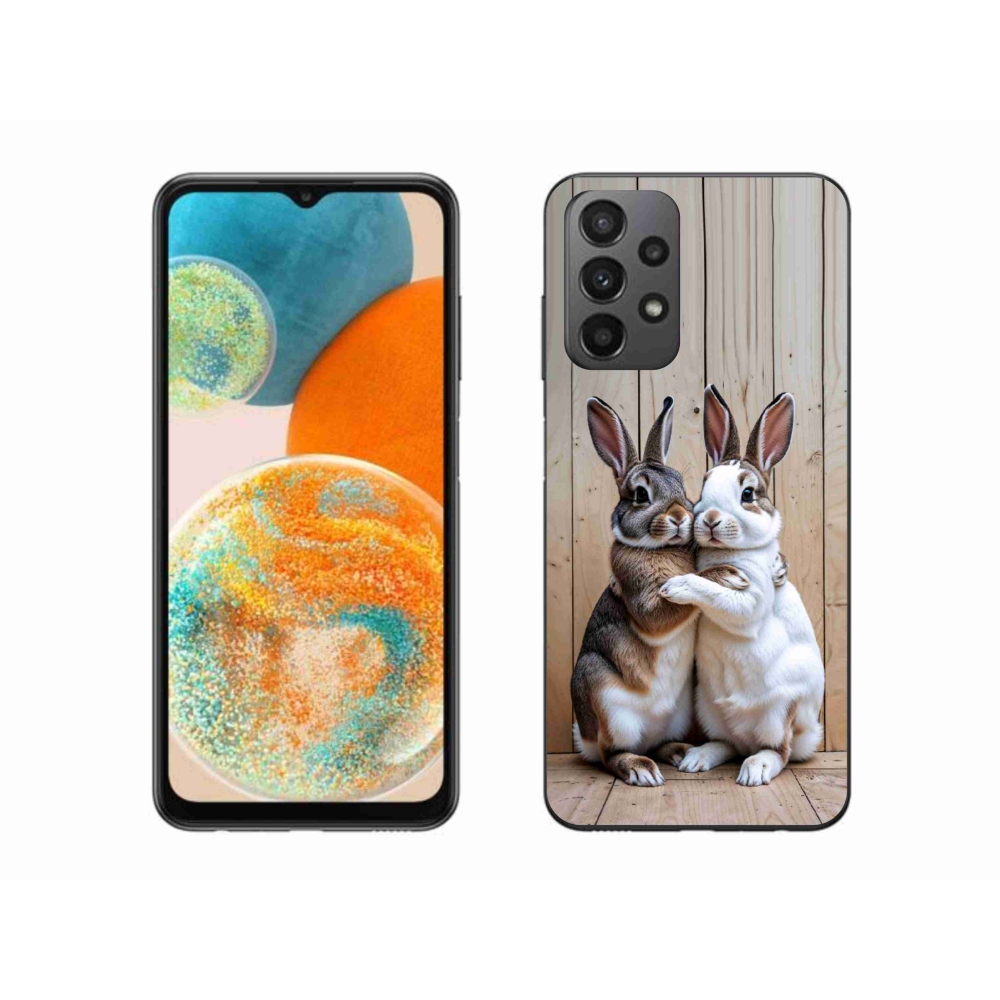 Gélový kryt mmCase na Samsung Galaxy A23 4G/5G - králičie pár