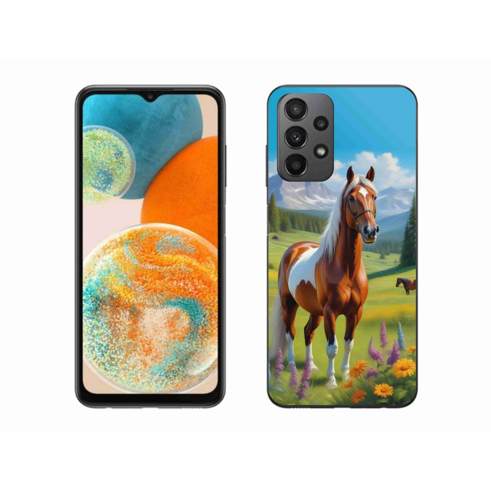 Gélový kryt mmCase na Samsung Galaxy A23 4G/5G - kôň na lúke