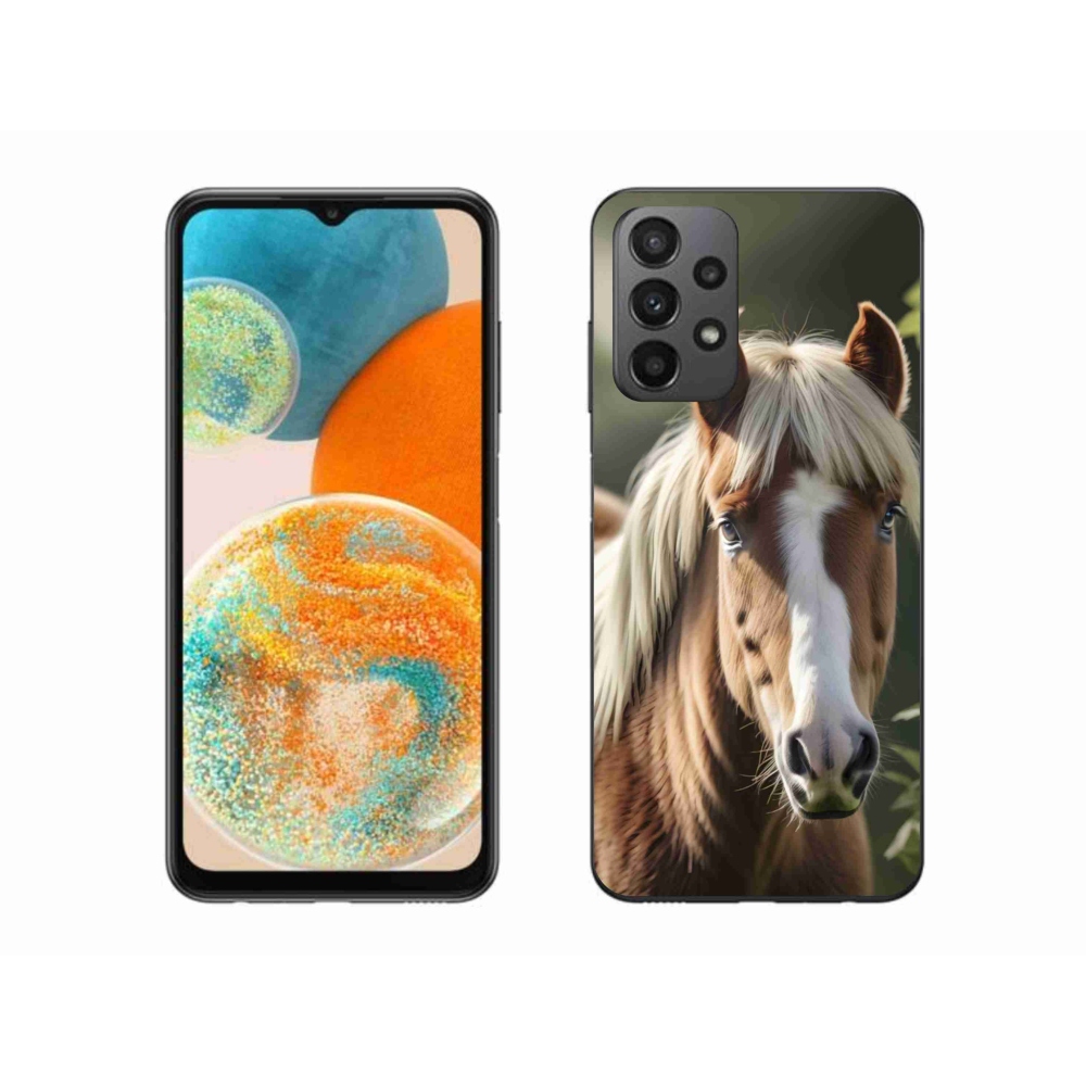 Gélový kryt mmCase na Samsung Galaxy A23 4G/5G - kôň so svetlou hrivou