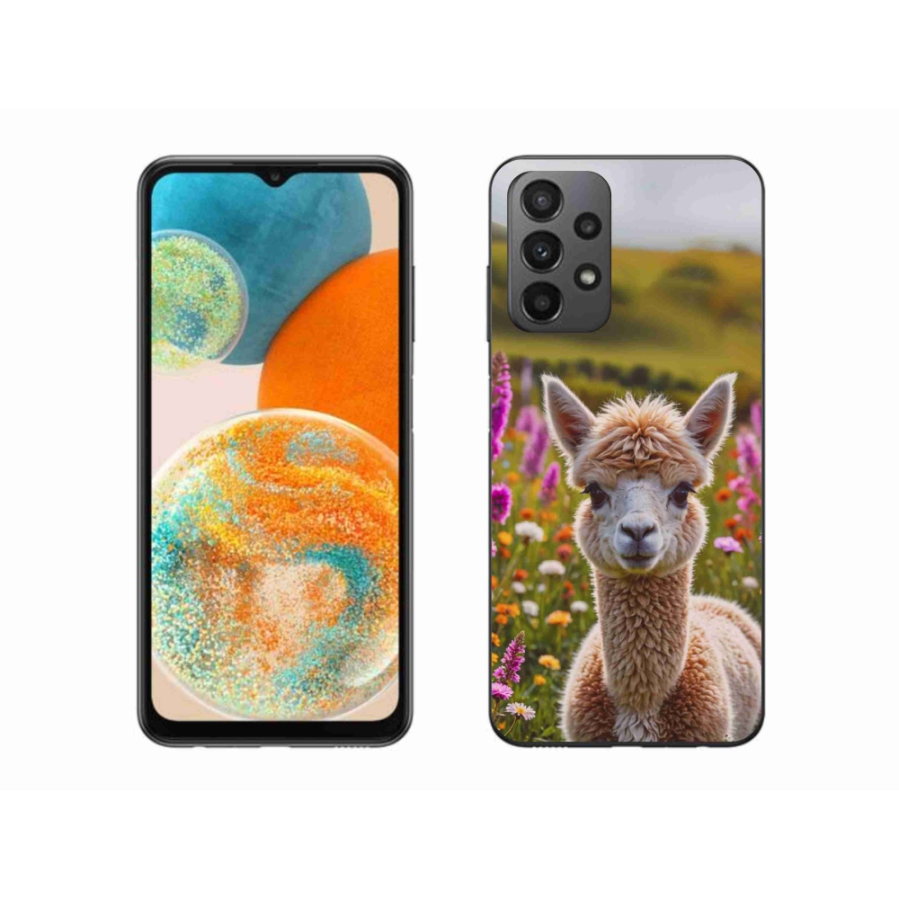 Gélový kryt mmCase na Samsung Galaxy A23 4G/5G - lama na lúke