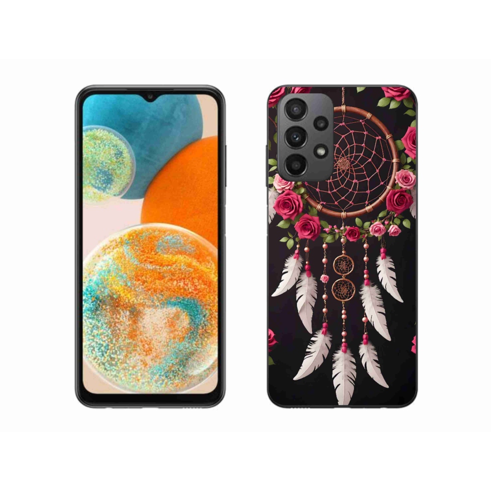 Gélový kryt mmCase na Samsung Galaxy A23 4G/5G - lapač snov s ružami