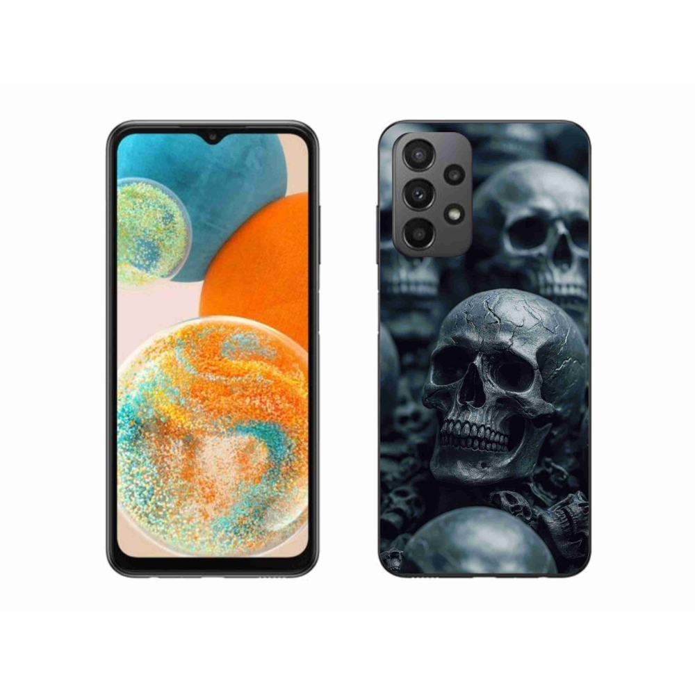 Gélový kryt mmCase na Samsung Galaxy A23 4G/5G - lebka 2