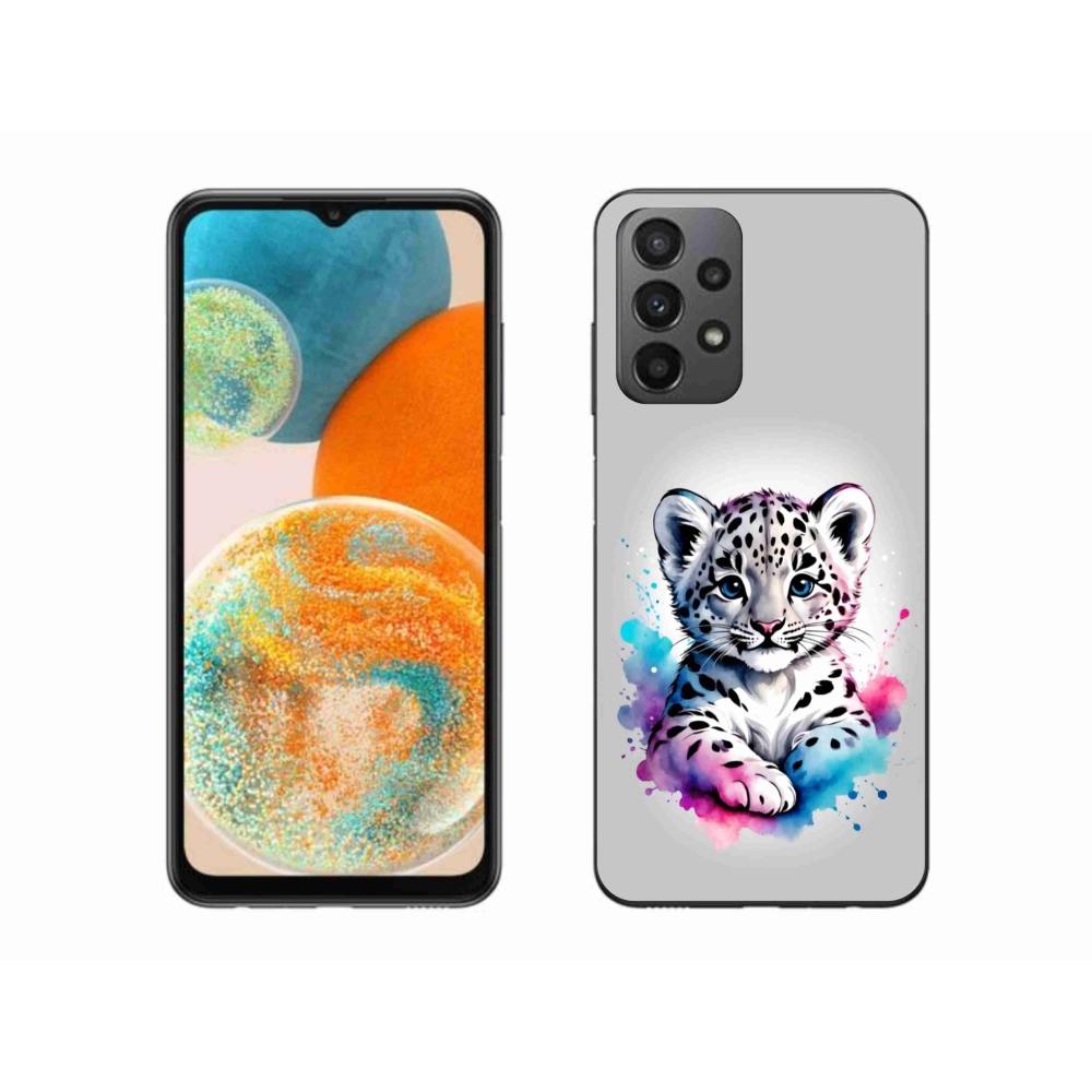 Gélový kryt mmCase na Samsung Galaxy A23 4G/5G - leopardej mláďa