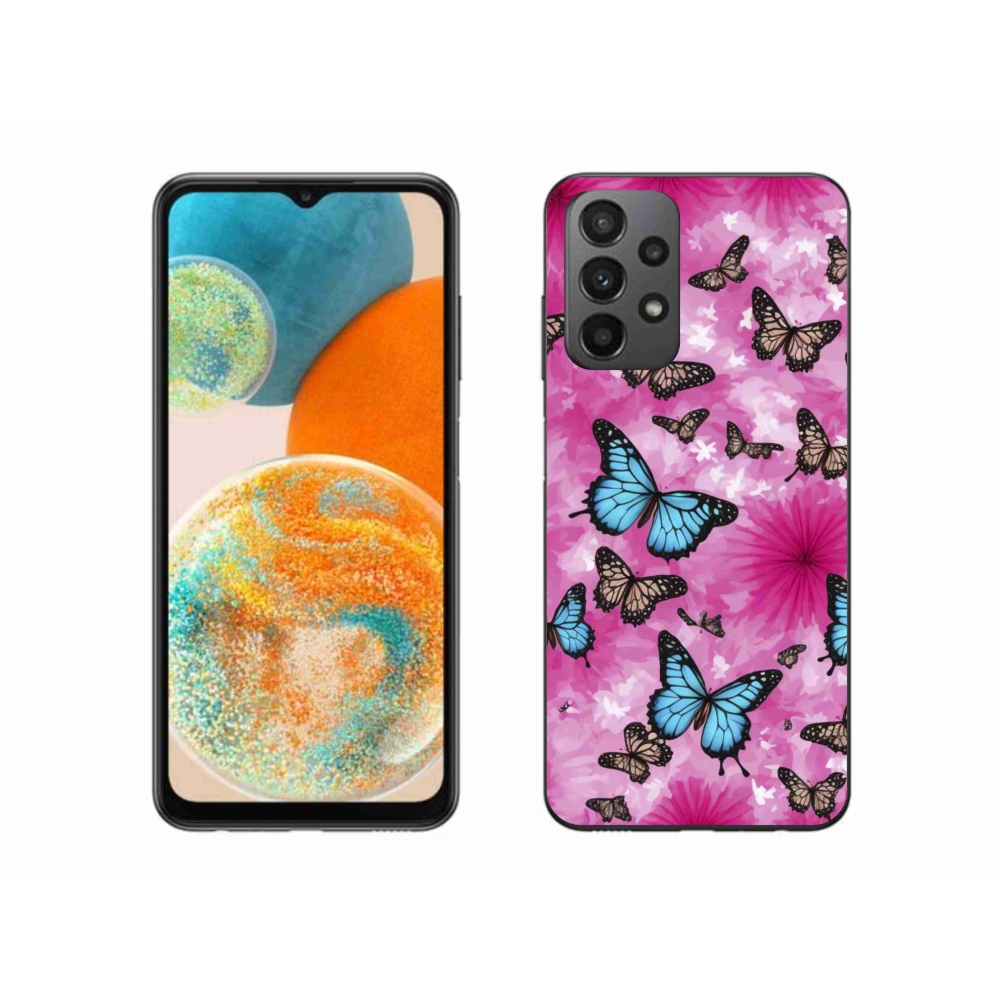 Gélový kryt mmCase na Samsung Galaxy A23 4G/5G - motýlia záhrada