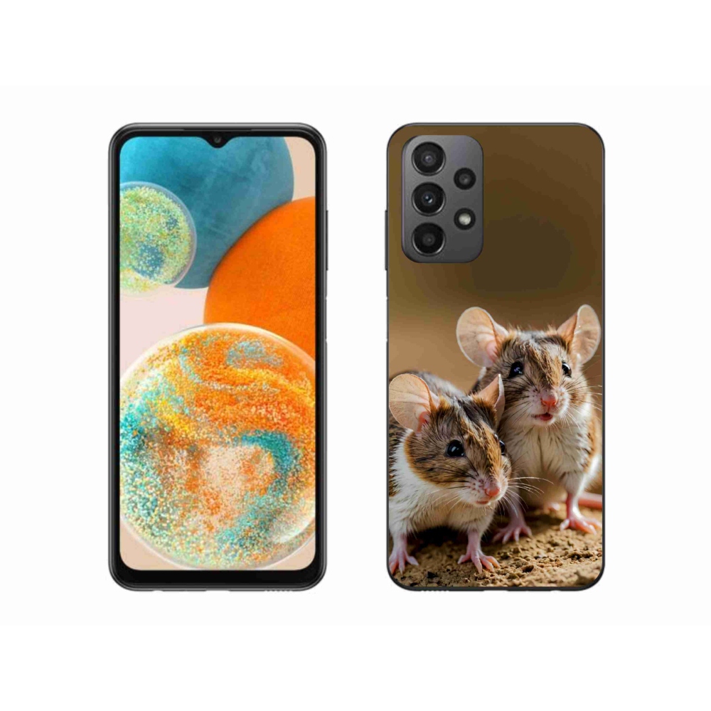 Gélový kryt mmCase na Samsung Galaxy A23 4G/5G - myší duo