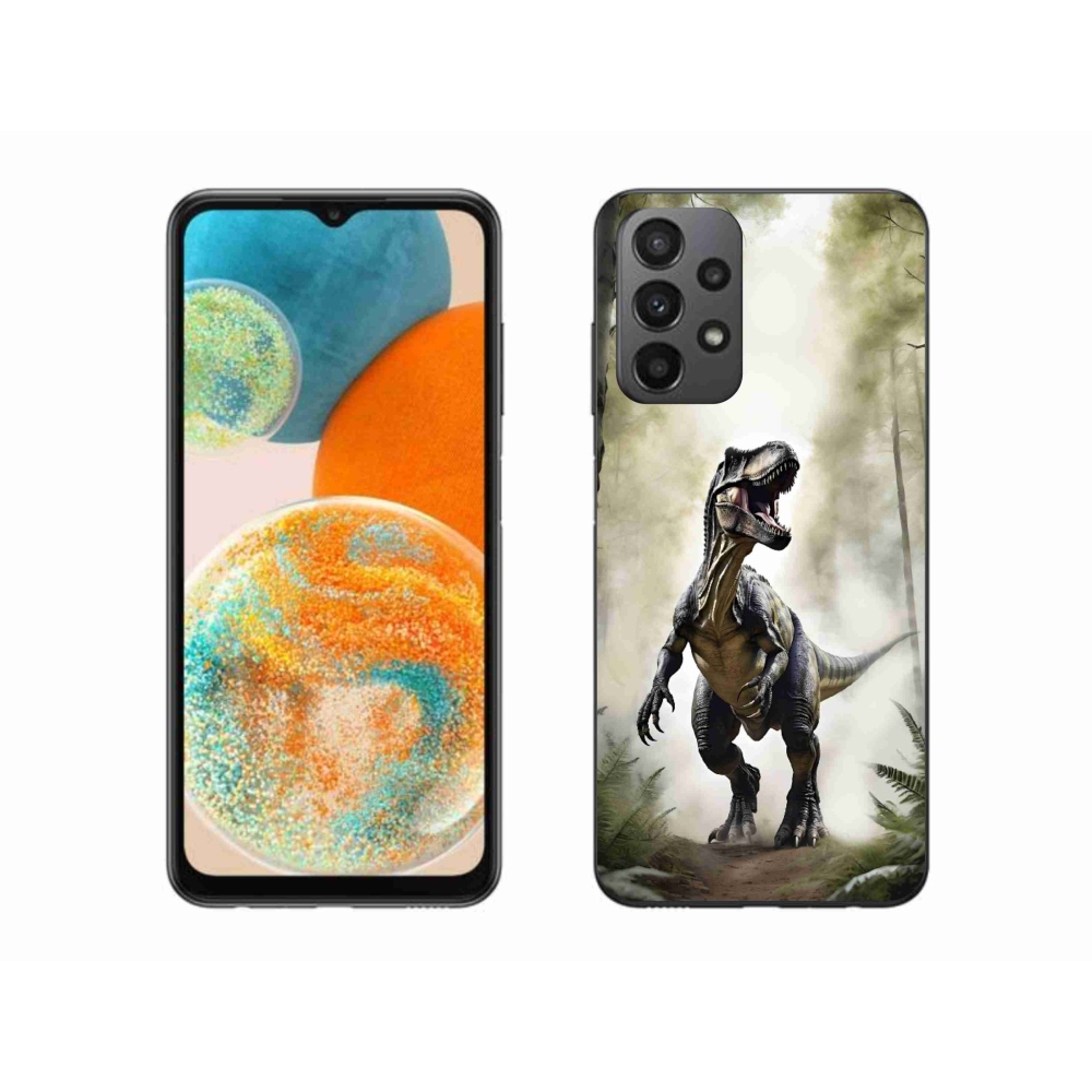 Gélový kryt mmCase na Samsung Galaxy A23 4G/5G - naštvaný T-Rex