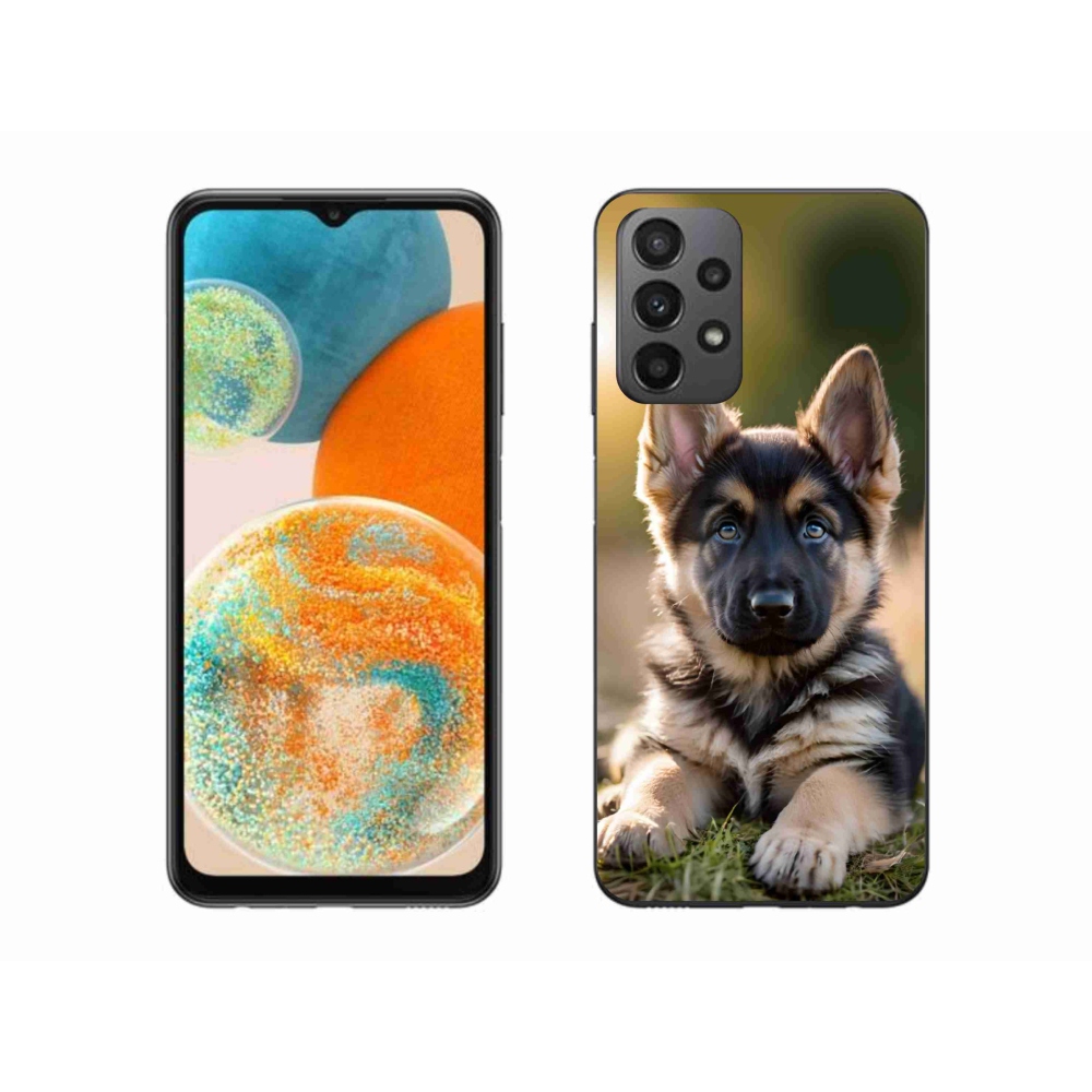 Gélový kryt mmCase na Samsung Galaxy A23 4G/5G - nemecký ovčiak v prírode