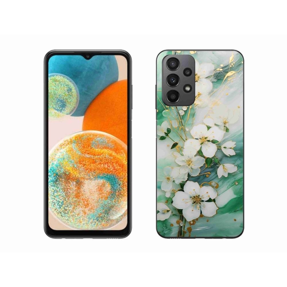Gélový kryt mmCase na Samsung Galaxy A23 4G/5G - nežné kvety