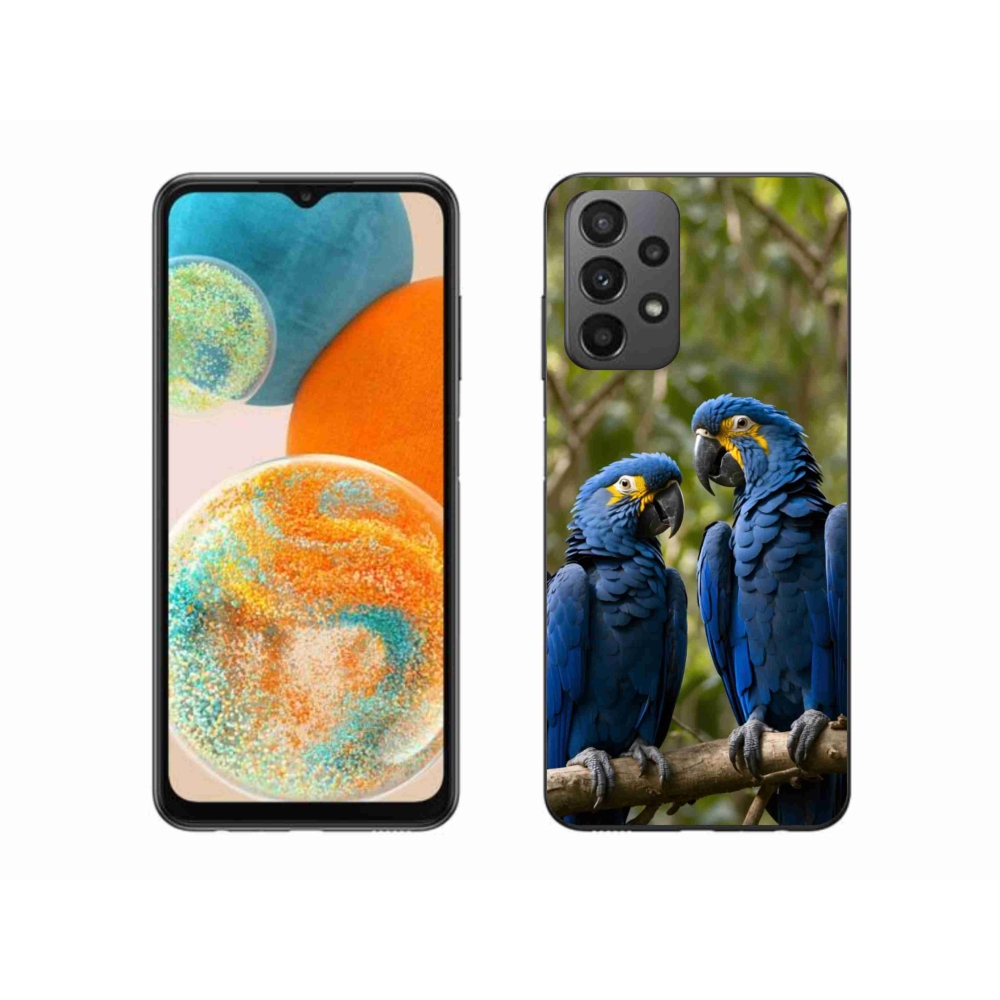 Gélový kryt mmCase na Samsung Galaxy A23 4G/5G - papagájové duo