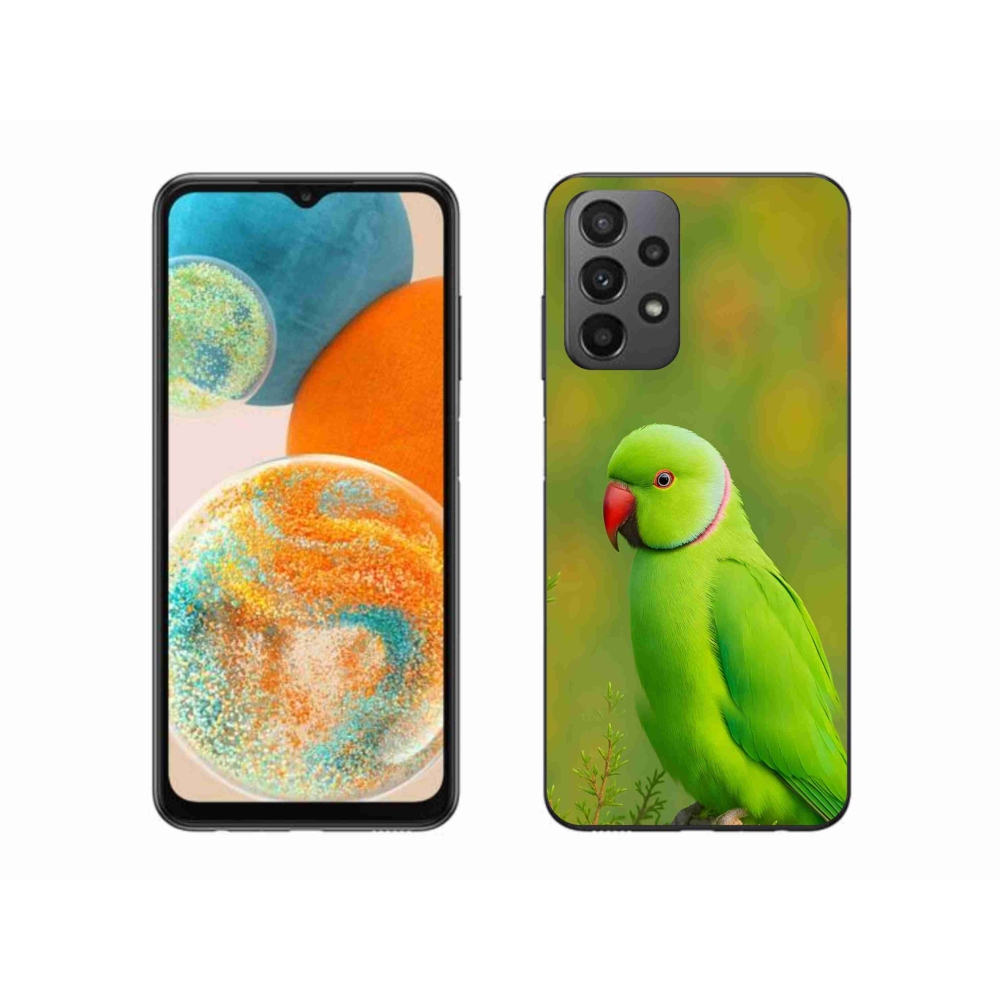 Gélový kryt mmCase na Samsung Galaxy A23 4G/5G - papagáj Alexandr 2